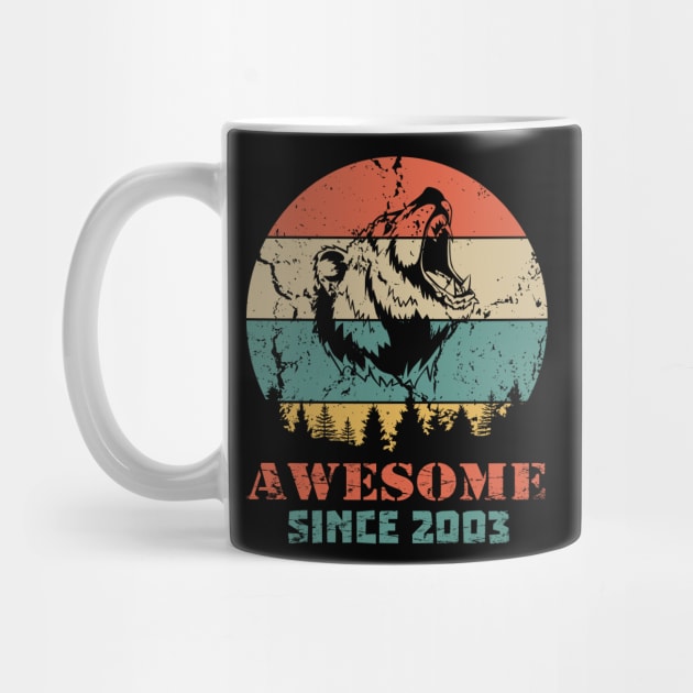 Awesome Since 2003 Year Old School Style Gift Women Men Kid by SmileSmith